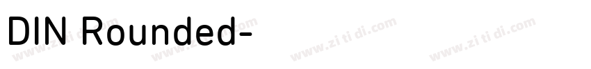 DIN Rounded字体转换